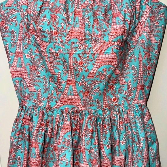 Bernie Dexter Eiffel Tower Paris Pinup Dress Size XS - Picture 3 of 5